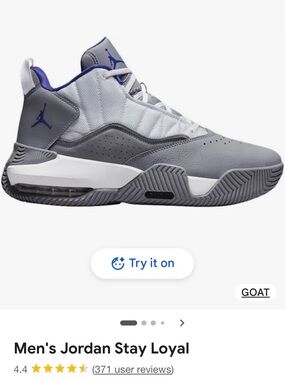 Jordan Stay Loyal Men's Basketball Shoes - Gray & Purple